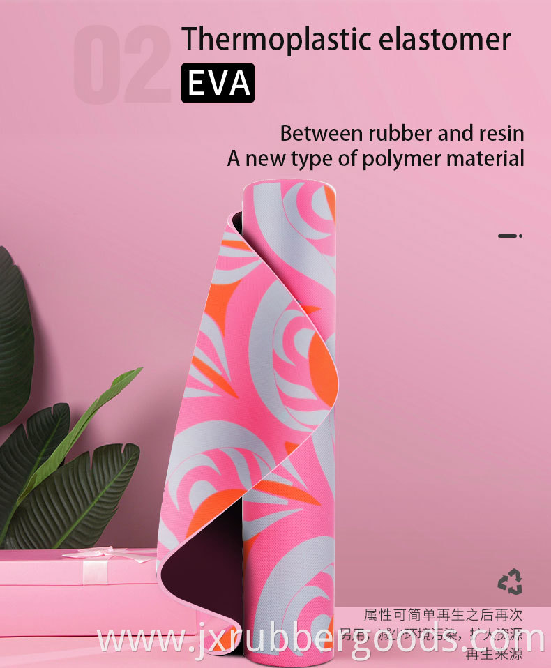 EVA color printing yoga mat